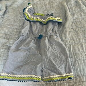 Mini Boden Rick Rack Romper size 8-9